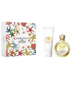 Perfumes Versace | Perfume Eros Versace Mujer Edt 100 Ml / Body Lotion 150 Ml Estuche