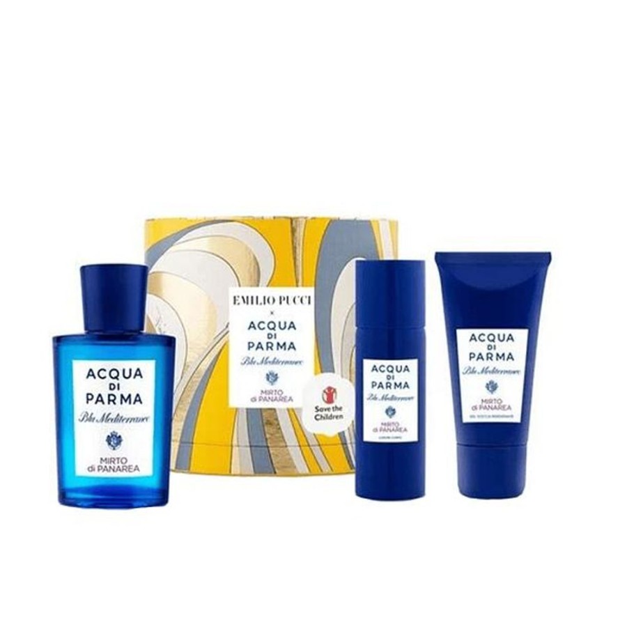 Perfumes Acqua Di Parma | Perfume Acqua Di Parma Blu Mediterraneo Mirto Di Panarea Unisex Edt 75 Ml / Body Lotion 40 Ml / Shower Gel 50 Ml Estuche