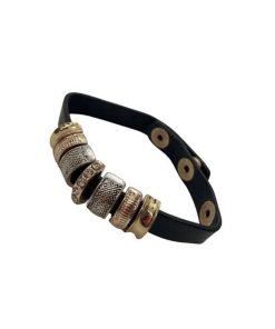 Relojes Bijoux Terner | Pulsera Bijoux Terner Braided Charm Black Mujer 2402885