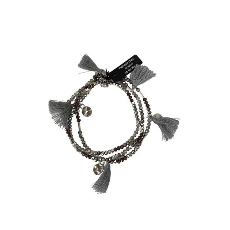 Relojes Bijoux Terner | Pulsera Bijoux Terner Convertible Bracelets Grey Mujer 2399792